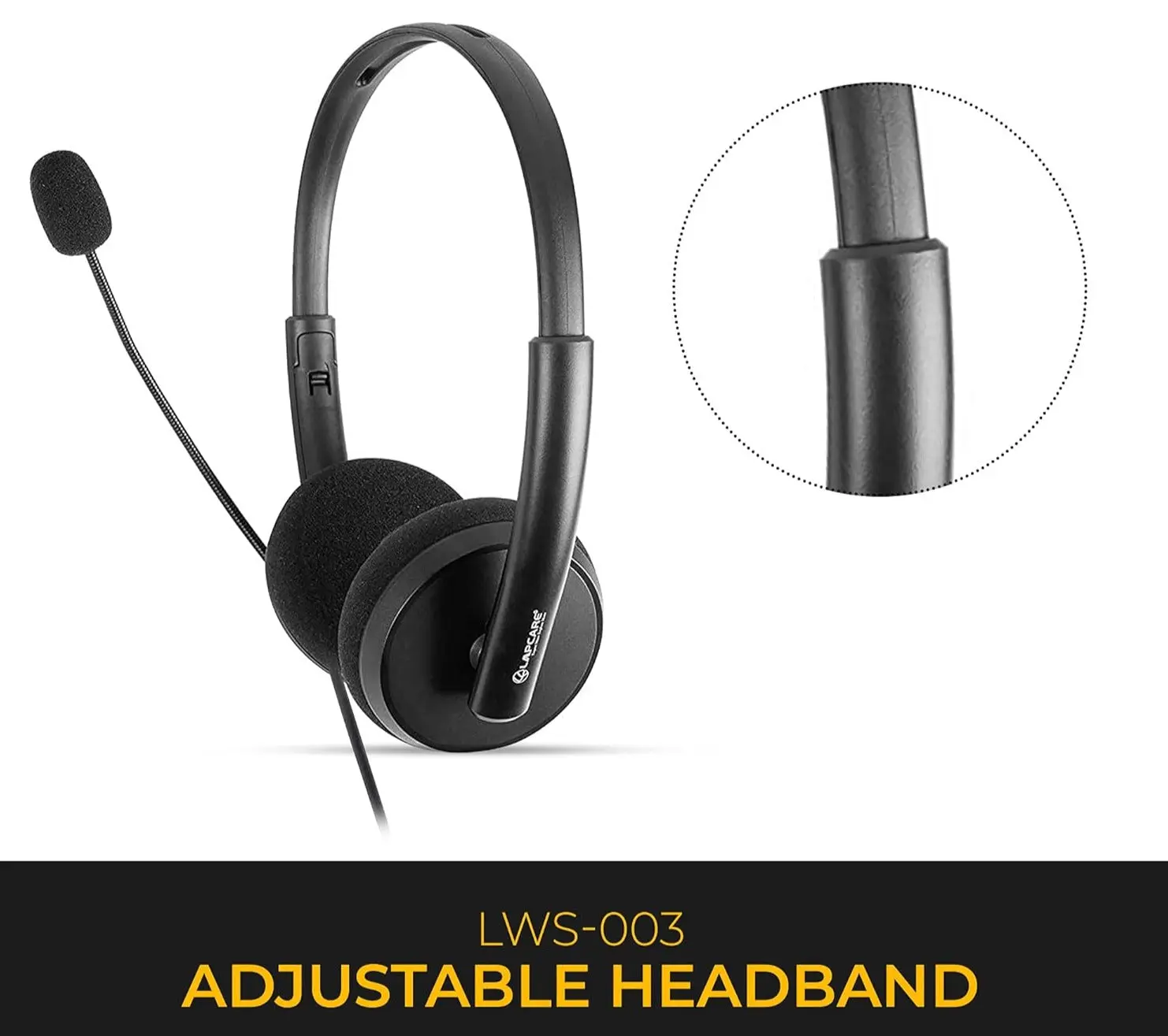 LAPCARE LWS-003 Super Bass Wired Stereo On Ear Headphone - Image 4
